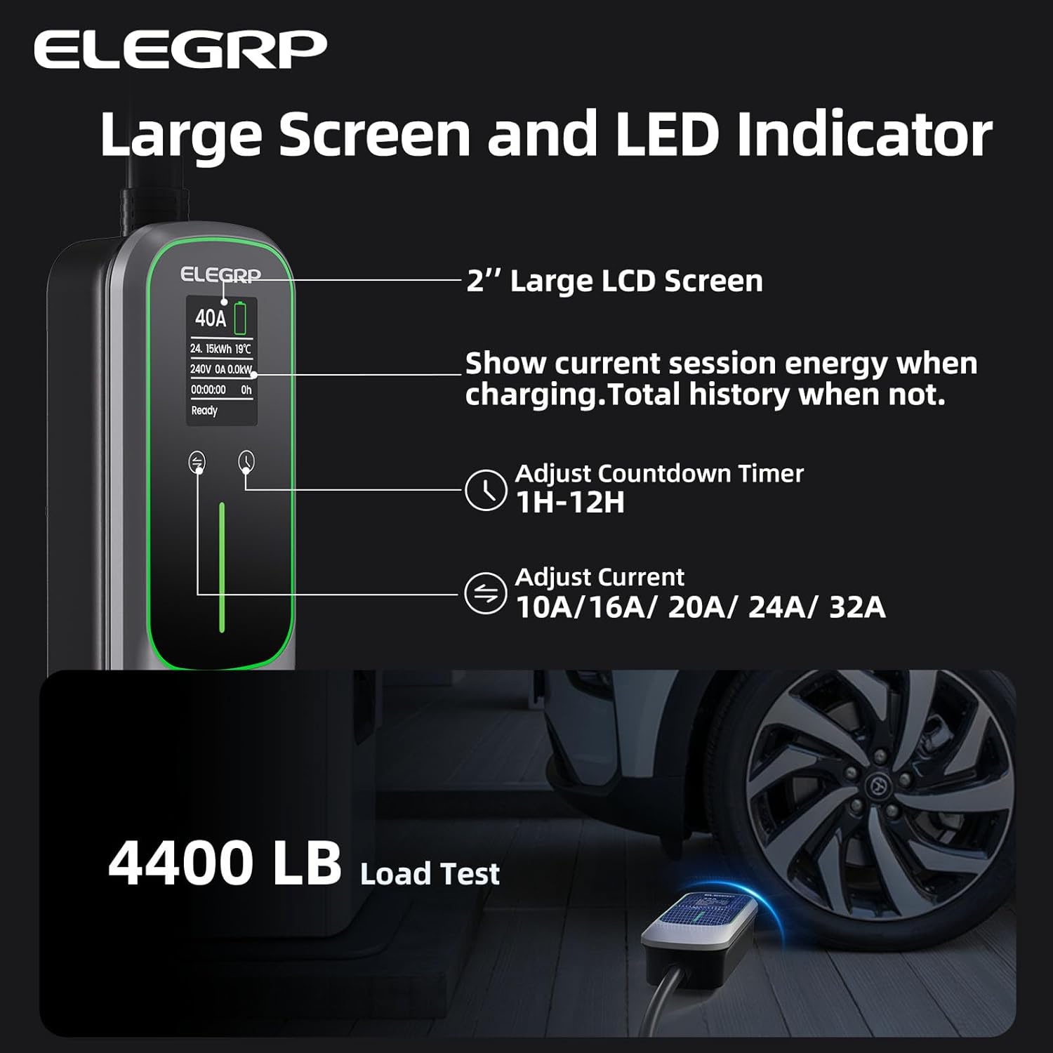 ELEGRP 32 Amp Portable Electri - đánh giá và giá Home Ev Charger