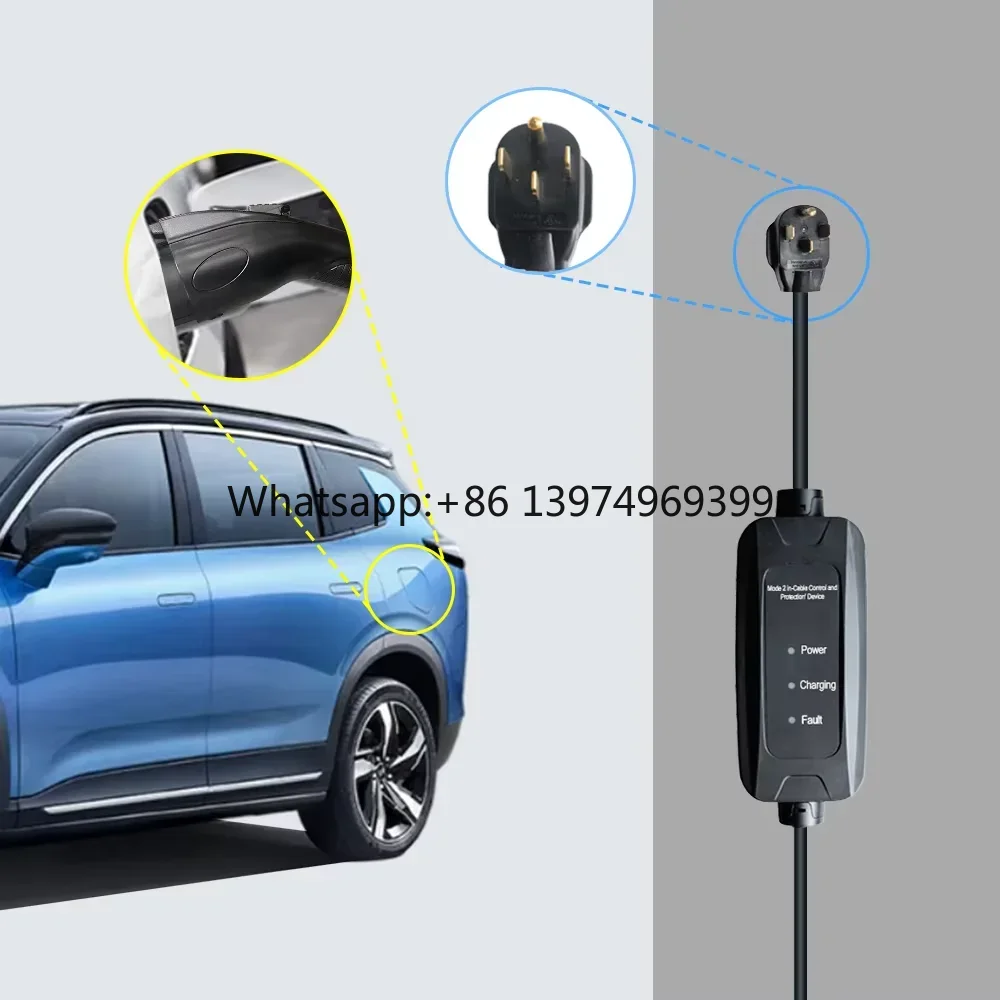 9kw 16A SAE J1772 Type 1 Mobil - đánh giá và giá Portable Ev Charger