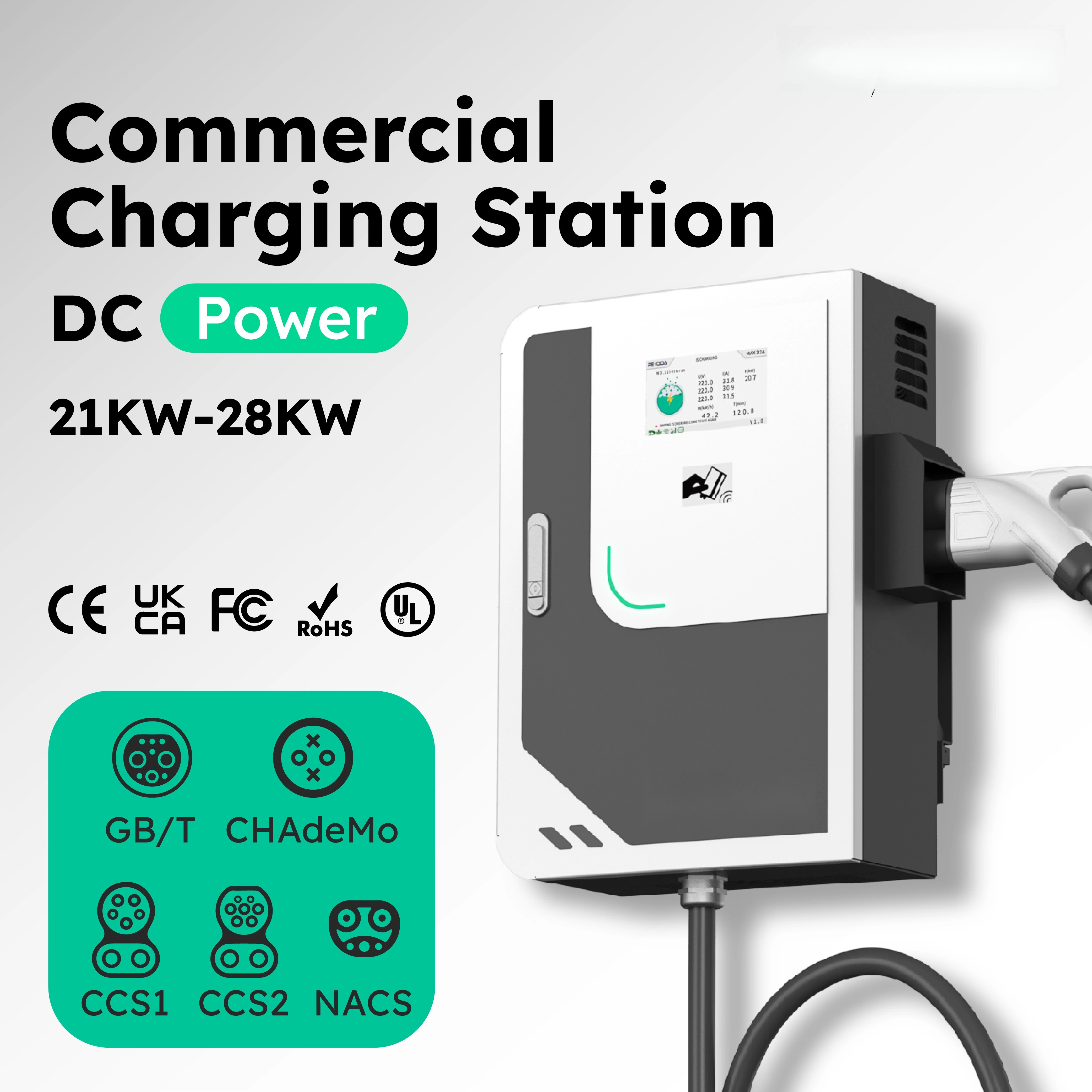 Penoda DC Wallbox Car Charger  - đánh giá và giá Dc Fast Charger 30Kw Wallbox Commercial